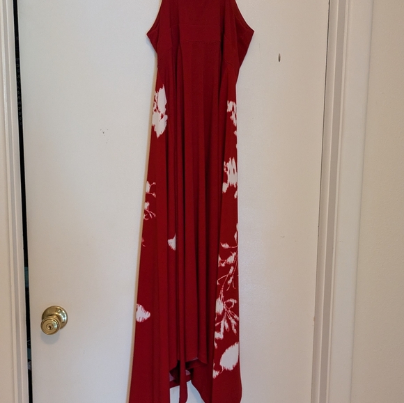 Dress Elegant Red Floral Dress International Concepts - Picture 5 of 8